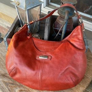Anne Klein Brown Leather Hobo Bag